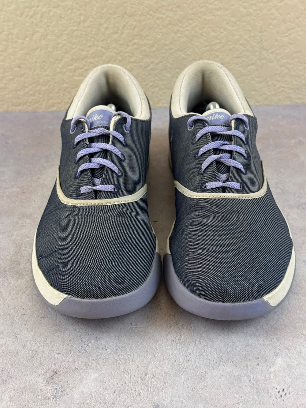 Nike Lunarlon Purple Canvas Golf Shoes 549593-400 Women’s Size 10